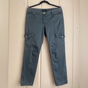 White House Black Market Smoke Gray Cargo Pants sz8